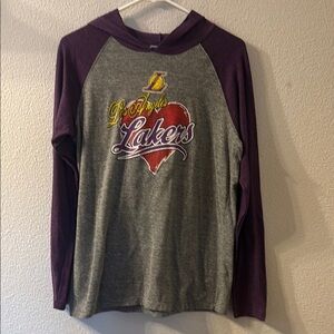 Los Angeles Lakers Hoodie - Purple and Gray